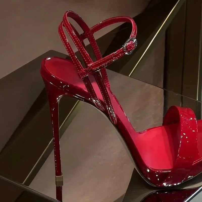 2026 New Model Sexy European Style High Heeled Women Shoes Elegant Sophisticated Open Toe Fashionable Sandals