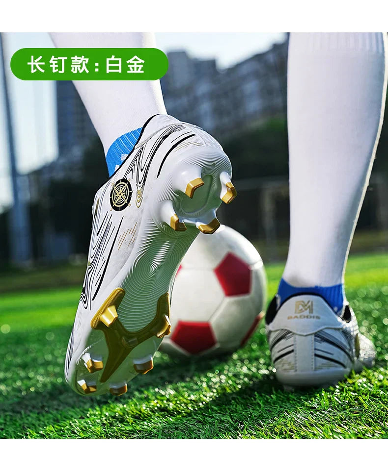 Men's football shoes with stud pattern for men, women, children, boys, teenagers, sports sneakers, outdoor training shoes