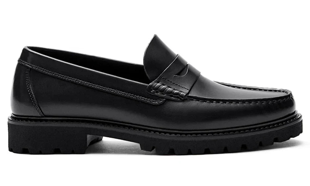 Handmade Men's Loafer Shoes High Quality Wear-Resistant Full Grain Leather Casual Shoes