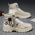 Men Boots 2026 New Versatile in Summer Round Toe High Top Leather Boots Man Sports Boots Men's Shoes