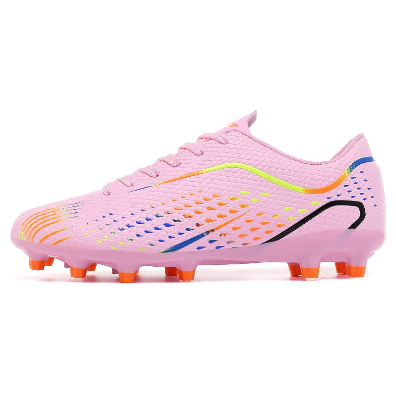 Professional Grassland Football Boots Anti Collision Toe Wear Resistant Non Slip Spikes Breathable Daily Training Footwear