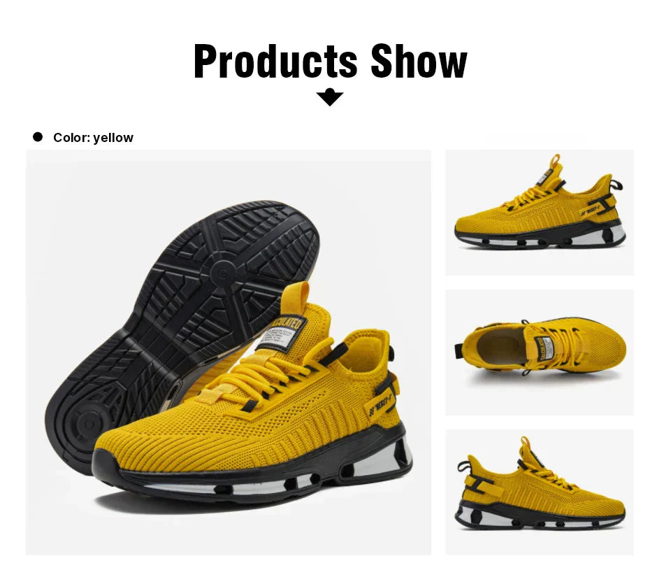 Lightweight Running Shoes For Men Casual Men's Designer Mesh Sneakers Lace-Up Male Outdoor Sports Walking Shoes