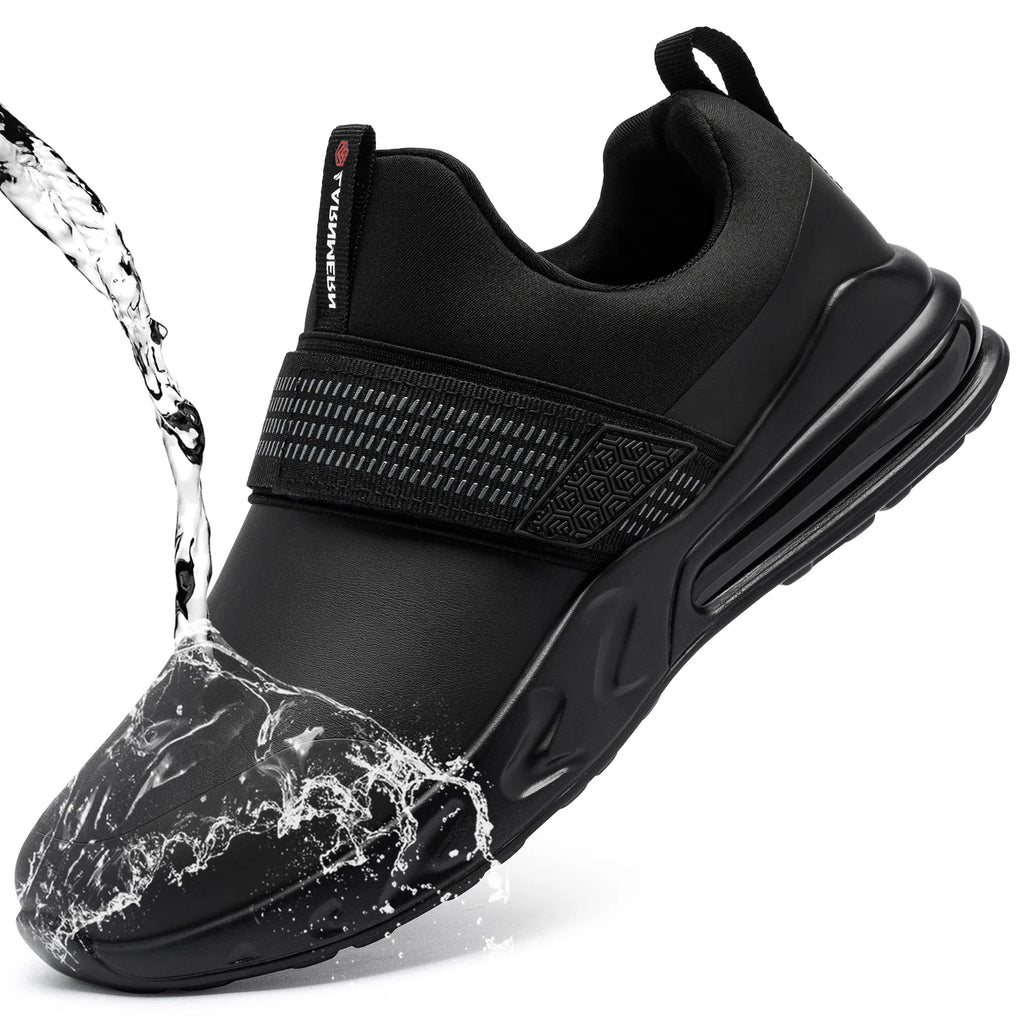 LARNMERN Chef Shoes for Men Kitchen Work SRC Slip Resistant Restaurant Shoe Food Service Waterproof Slip On Sneakers Shoes