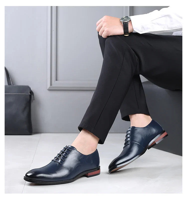 Fashion Business Dress Men Shoes Classic Leather Men's Formal Shoes Comfortable Slip On Dress Shoes Men Oxfords Size 47 48
