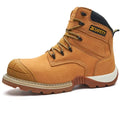 Cowhide Work Boots Genuine Leather Safety Shoes Men 6KV Insulating Shoes Composite Toe Protection Shoes Wear Resistant Men Boots