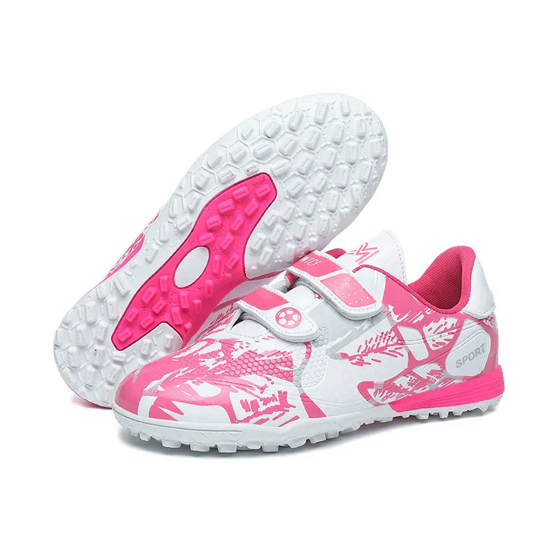 Boys Football Boots New Resistant Casual Kids Soccer Shoes Sneakers Grass Non Slip Training Sports Fast Match Breathable Cleats