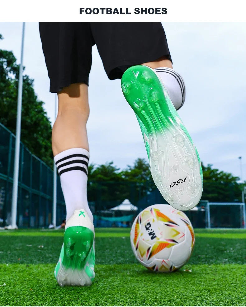 New Men Football Boots High-quality Soccer Shoes Sneakers Match Indoor Non-Slip Grass Cleats Mid-top Light Hot-selling Outdoor