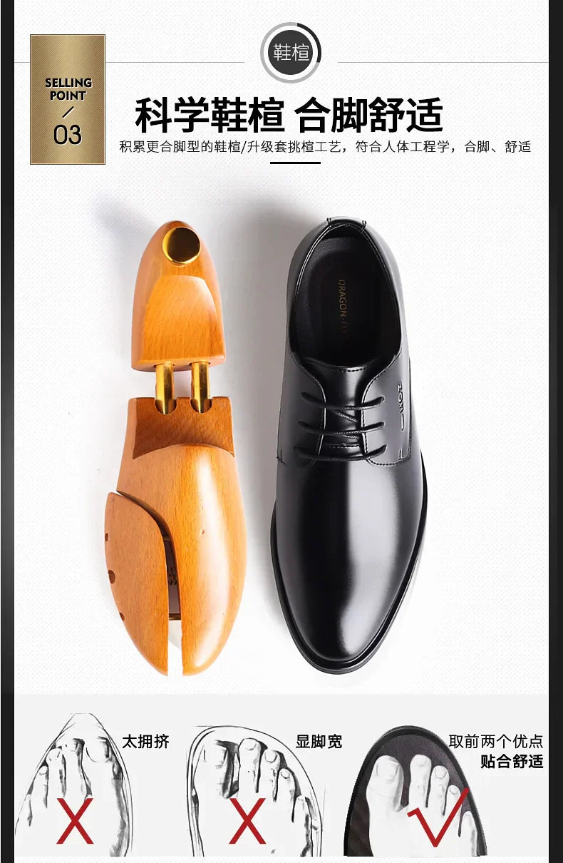 Men's New Business Leather Shoes Soft Soled Work Footwear Outdoor Non Slip Formal Shoes Fashion Casual Male Shoes Zapatos Homme