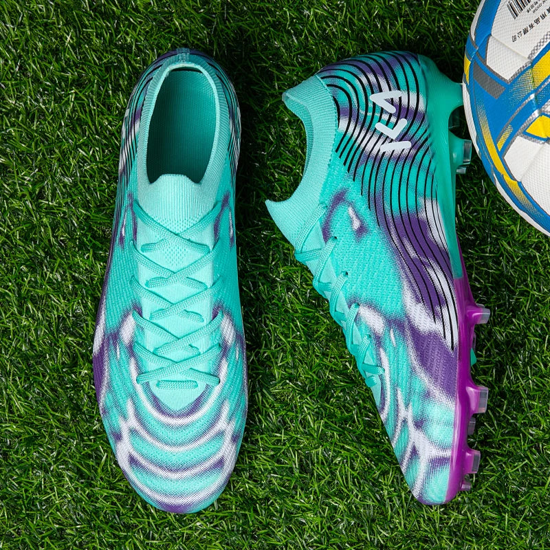 Adult Low Top Long Spikes Soccer Shoes Wear Resistant Breathable Football Cleats Men Professional Match Training Sports Sneakers