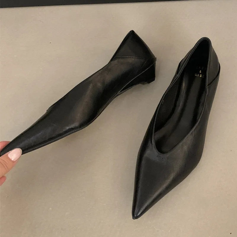 Bailamos 2026 New Brand Women Pumps Ladies Elegant Thin High Heel Single Shoes Fashion Pointed Toe Shallow Slip On Boat Shoes