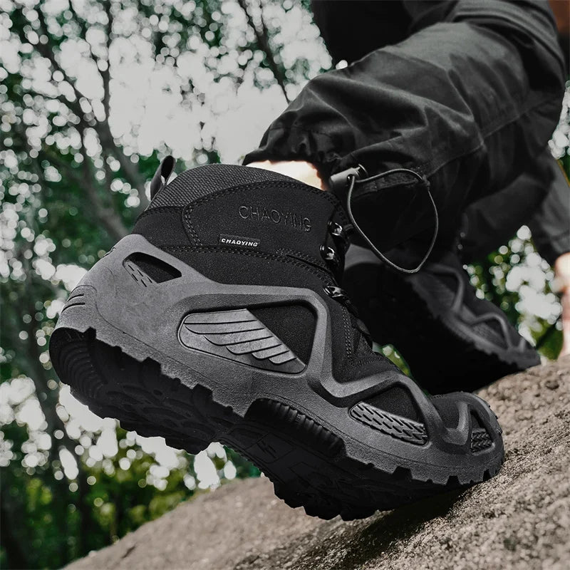 Climbing Hiking Shoes Ankle Men Outdoor Boots Men Tactical Boots Army Boots Mens Military Desert Waterproof Work Safety Shoes