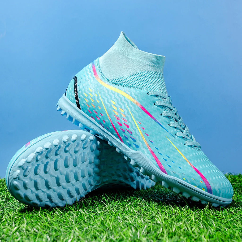 Premium Adult TF Soccer cleats Textured PU Fabric High Friction Rubber Stud Anti-slip Improve Ball Control For Football Players