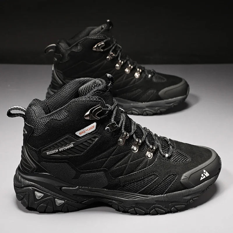 Winter Boot Men Outdoor Hiking Boots Suede High Top Trekking Men Shoes Rainproof Tactical Combat Military Boots