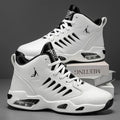 Men's High-Top Basketball Shoes Feature a Breathable Mesh Design for Maximum Comfort Outdoor Shock-Absorbing Running Shoes, High-Rebound Cushioning Technology, Make Running Smoother and More Comfortable, Enhance Support, Styl