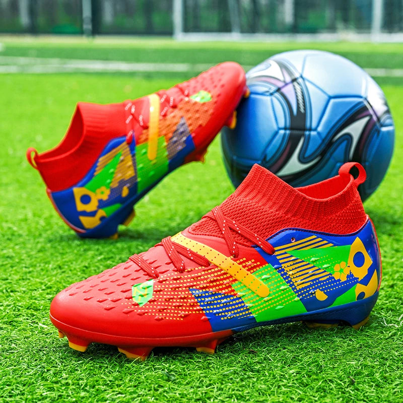 New Professional Men Football Boots Society Soccer Shoes Cleats Indoor Football Field Boot Original Training Fast Chuteira Campo