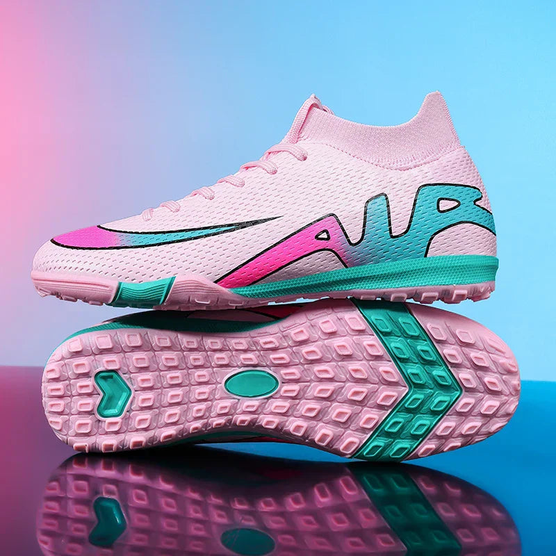 New Men Soccer Shoes Futsal Grass Cleats High-top Football Boots Non-Slip Sneakers High-quality Match Indoor Hot-selling Outdoor