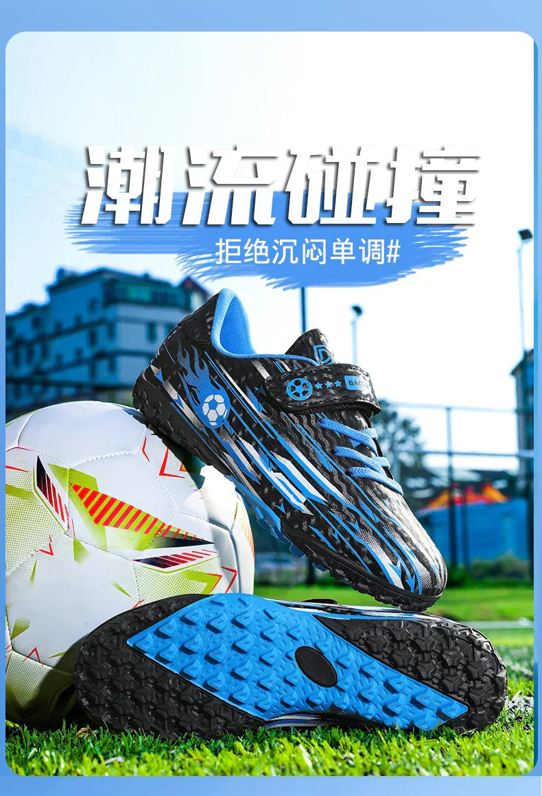 New Kids Professional Soccer Shoes TF Indoor Men Football Field Boots Original Football Shoes Society Cleats Grass Training Fast