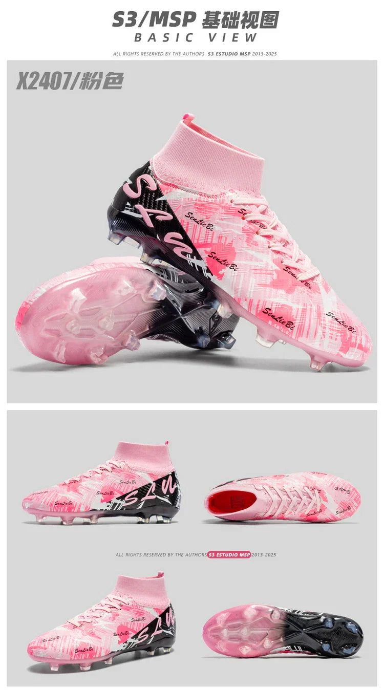 Professional Football Boots Men Soccer Shoes Society Football Cleats FG Lightweight Training Soccer Sneakers Outdoor Sports Shoe