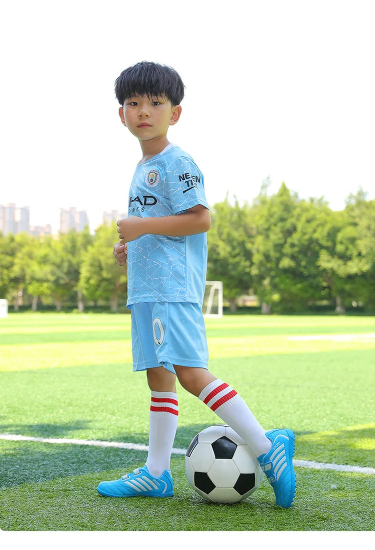 Green Children Turf Soccer Shoes Cheap Football Cleats Training Football Boots Kids Futsal Shoes Sneaker for Boy botas de fútbol