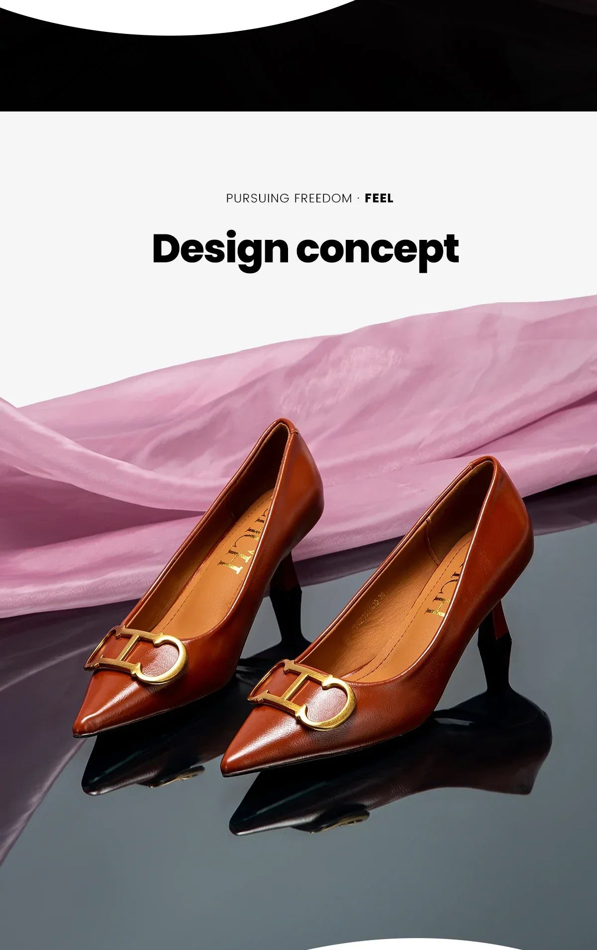 Women's High Heels New 4cm Black Simple Business Women's Shoes Evening Party