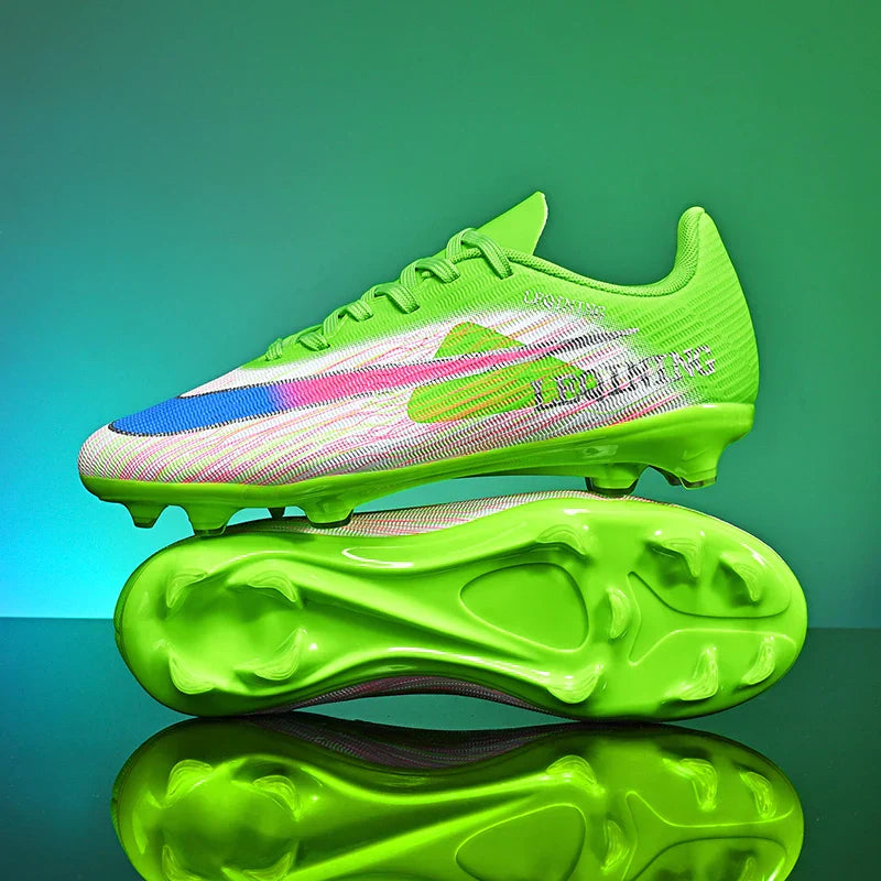 New Men Football Boots Outdoor Non Slip Match Boys Breathable Soccer Shoes Sport Adult Cleats Training Long Spikes Comfortable