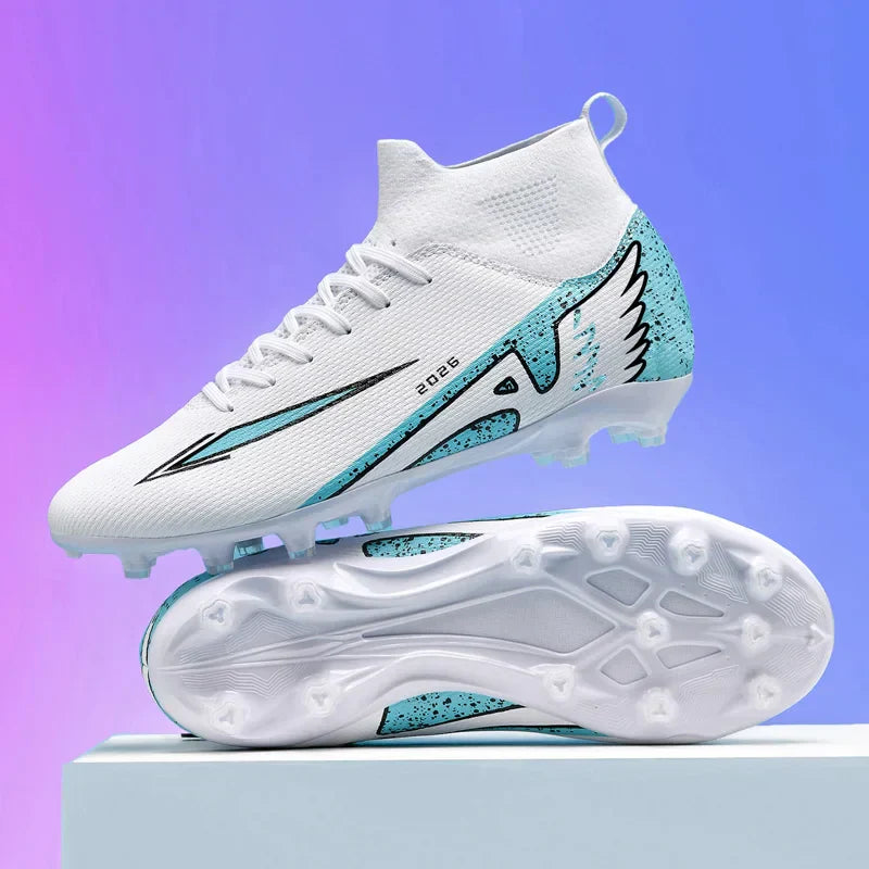 New Men Soccer Shoes High-quality Indoor Football Boots Sports Shoes Futsal High Ankle Non-Slip Outdoor Ultralight Non-Slip