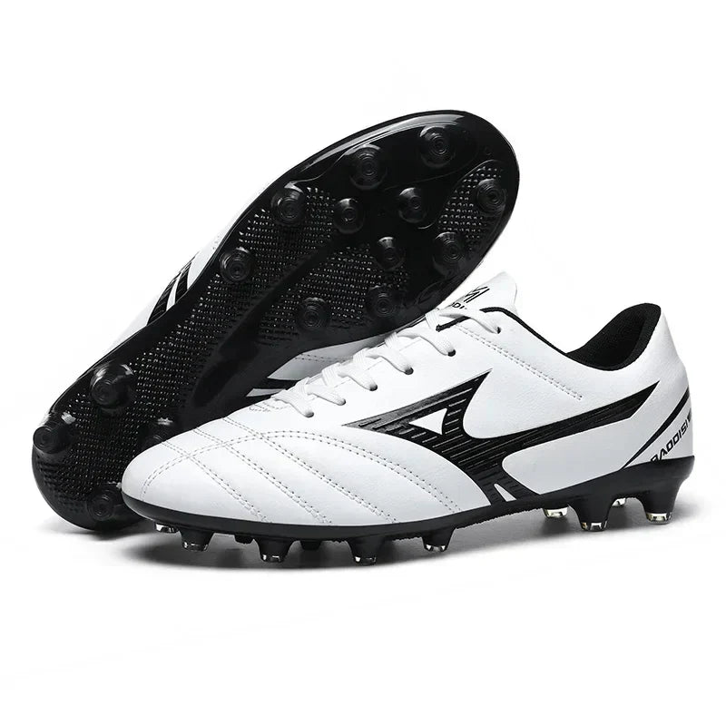 Men Football Boots Soccer Shoes Breathable Professional Turf Outdoor Non-slip Long Spikes Adult Ultralight Training Futsal