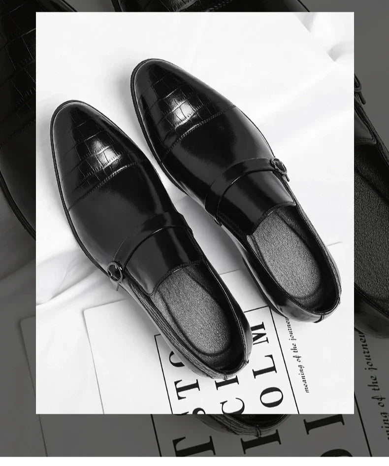 Designer Cow Leather Elegant Shoes Man Summer Autumn Business Casual Wedding Shoes Male British Style Fashion Dress Shoe Man