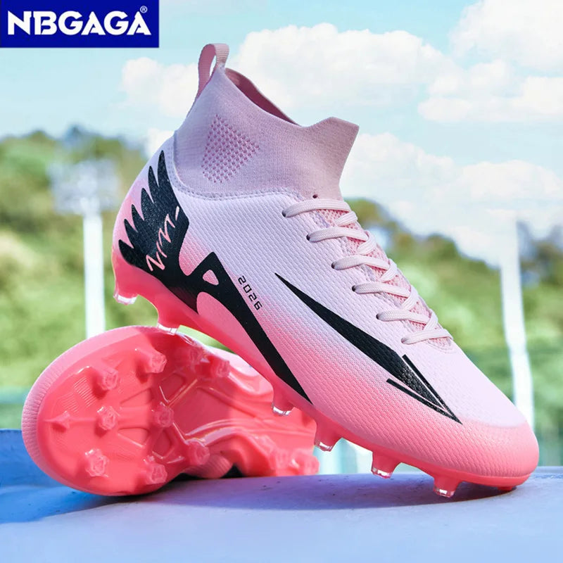 Fashion Unisex Football Boots Cleats Non-Slip Training Sneakers Lightweight Men's Outdoor Sock Soccer Shoes