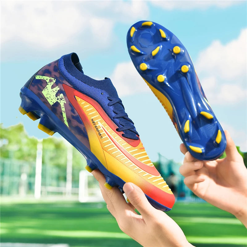 New Men's Soccer Shoes Low-Top Football Boots Outdoor Breathable Athletic Professional Soccer Cleats Spikes Youth Boys Unisex