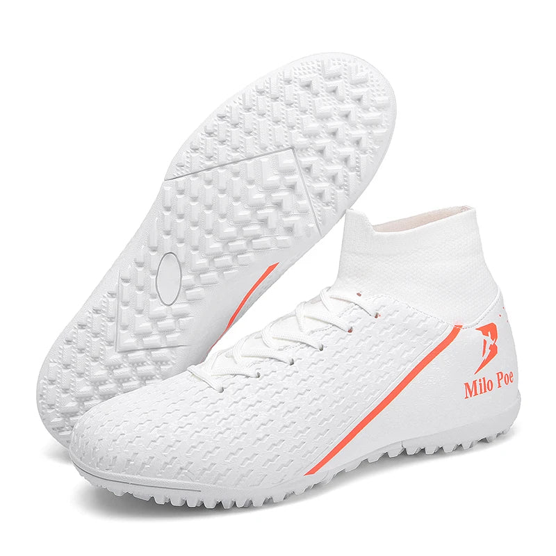 2026 New high-top Student Football Shoes with Long And Broken Pins for Training And Matches Professional  Youth Sports Shoes