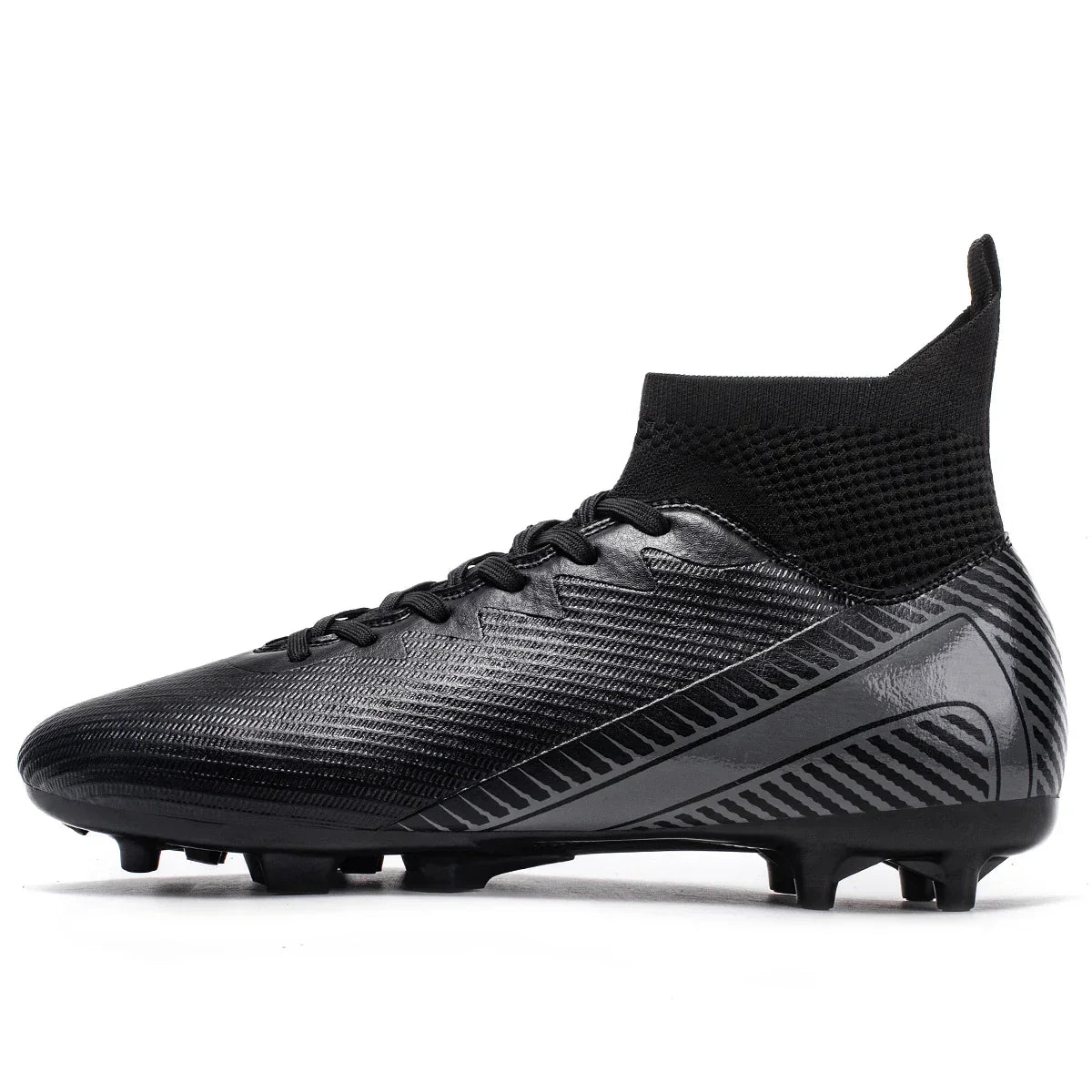 AG/FG Football Boots Unisex Kids Youth PU+Fabric Upper TPU Sole Anti-Slip Durable Outdoor Sports Pitch Training Shoes