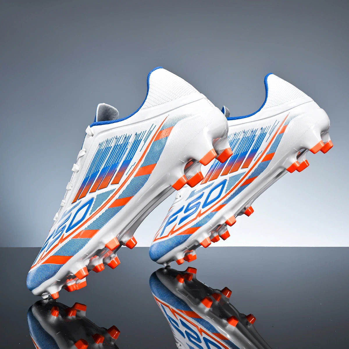 FG/AG cleats soccer shoes | Artificial grass use, all-season, for training & games, indoor & outdoor