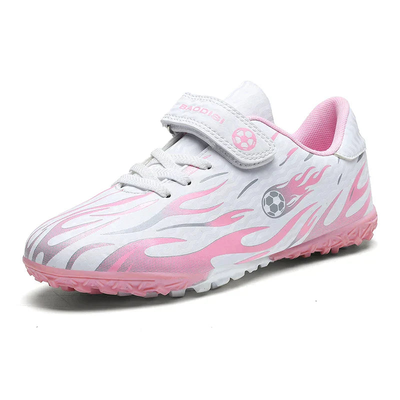 Children's Soccer Shoes Lightweight Football Sneakers Kids Sports Shoes Outdoor Non-Slip Futsal Shoes Boys Girls Training Shoes