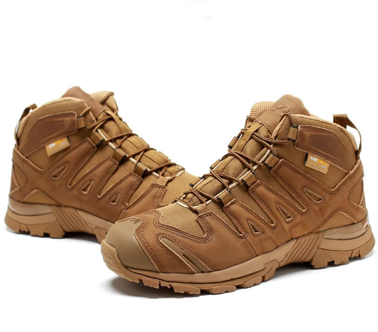 Men Tactical Boots Army Boots Mens Military Desert Waterproof Work Safety Shoes Climbing Hiking Shoes Ankle Men Outdoor Boots