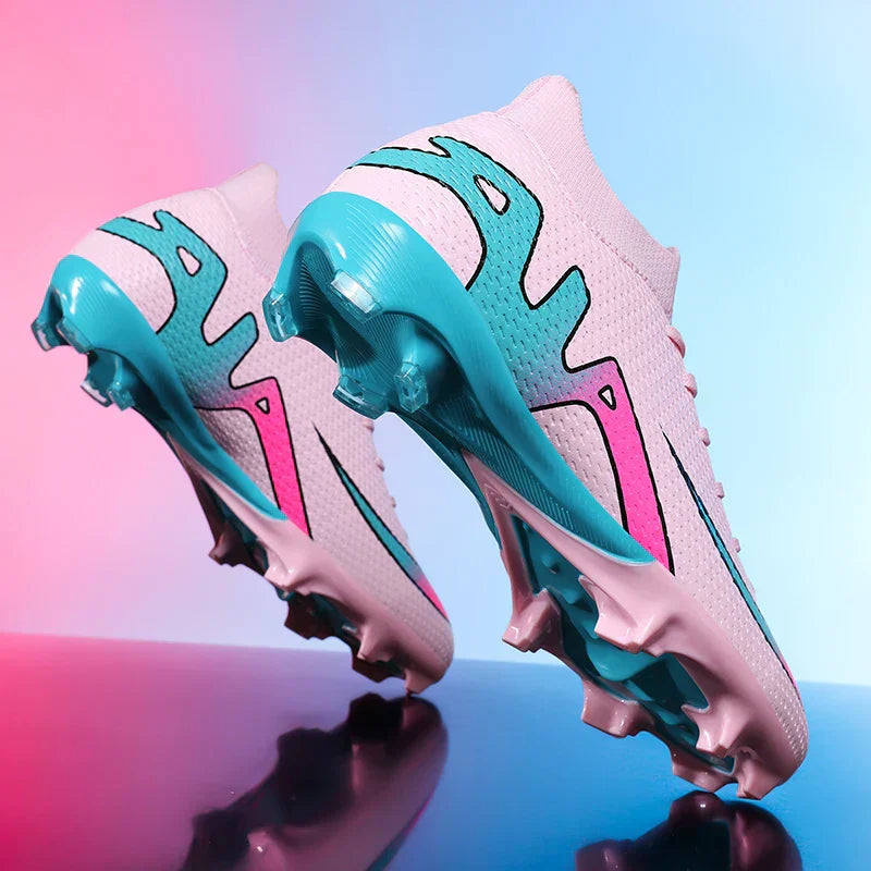 New Men Soccer Shoes Futsal Grass Cleats High-top Football Boots Non-Slip Sneakers High-quality Match Indoor Hot-selling Outdoor