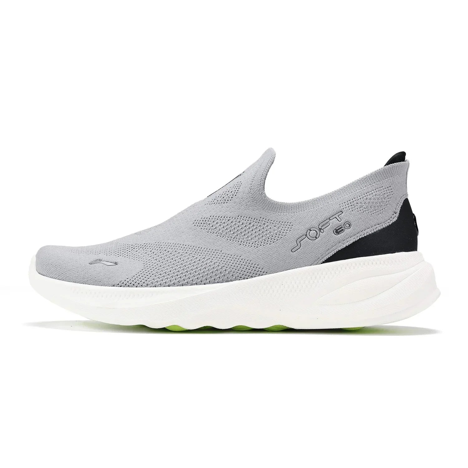 Men's SOFT GO 2 KNIT Slip-on Casual Walking Shoes Cushion Comfy Stable LiNing Mesh Jogging Daily Sports Sneakers AGLV017