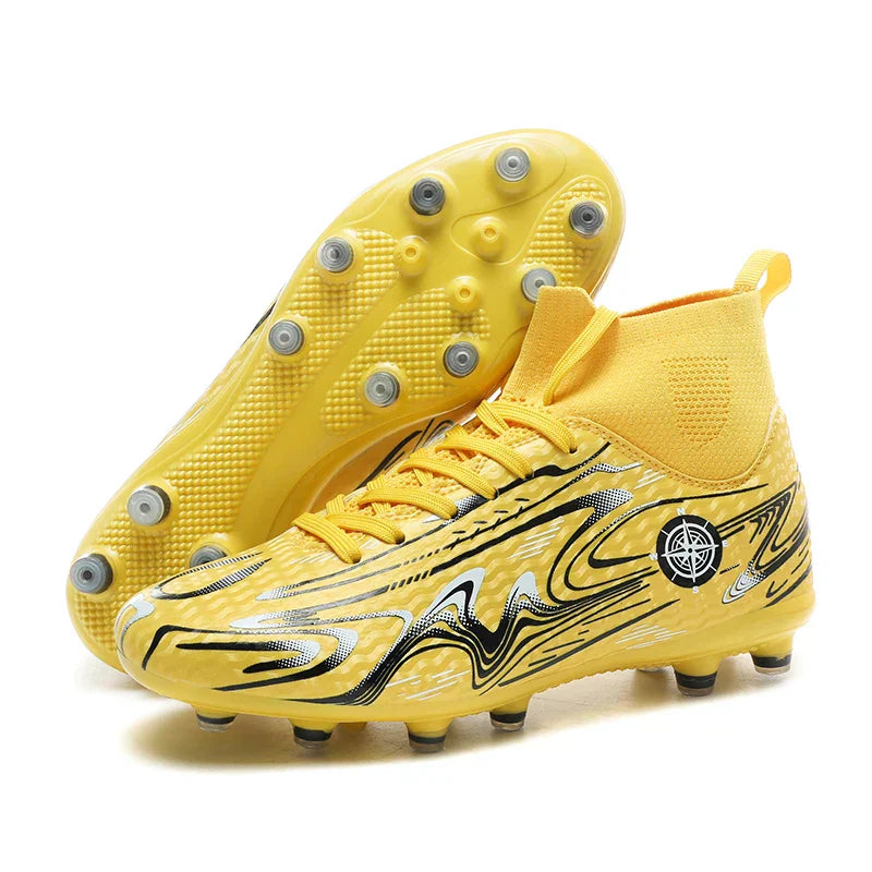 Children Professional Soccer Boots Non-slip Kids Football Shoes Outdoor Sock Boys Sport Futsal Match Training Sport Sport Sneake