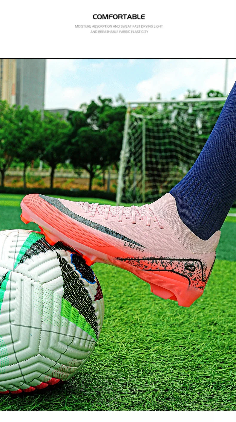 New Men's Football Boots Training FG Top Quality Sneakers Non-Slip Soccer Shoes Cleats Wholesale Drop Shipping Unisex Adult