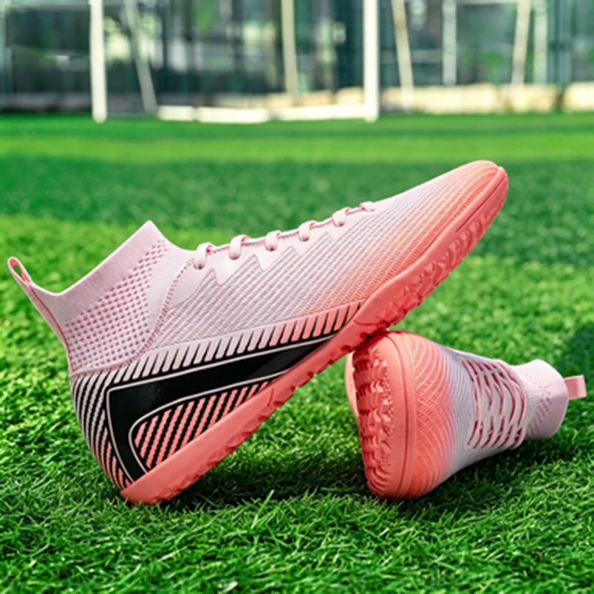 Adult TF football shoes, Wide Fit Design, Comfortable PU Lining, Rugged Rubber Outsole with Dense Studs, Perfect for Players