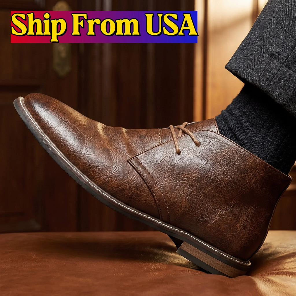 Classic Chukka Boots Men 2026 Brand Comfortable Fashion Retro Desert Boots