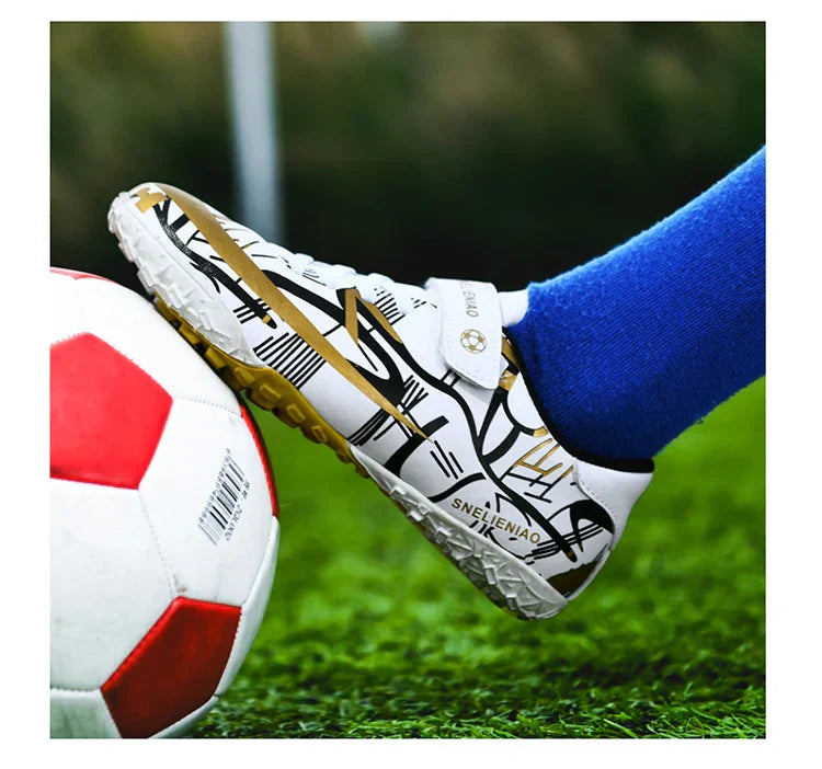 Hot TF/AG Kids Football Shoes Original Child Soccer Shoes Indoor Training Football Field Boots Children‘s Soccer Cleats Sneaker