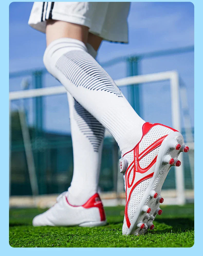 Kids Soccer Shoes Boys Grils Football Boots Non-Slip Training Indoor Outdoor Unisex Athletic Shoes Breathable Ultralight Sports