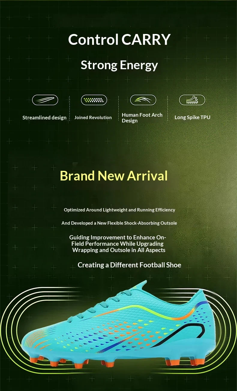 New Men Soccer Shoes Hot Sale Women Professional Football Boots Unisex High-quality Futsal Ultralight Cleats TF/FG Sneakers