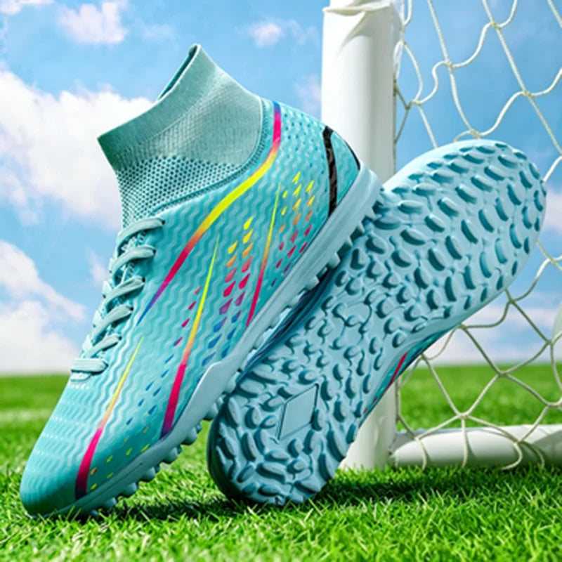 Cost-effective Adult TF Football Boots PU Blend Fabric Durable Rubber Stud Anti-slip For Amateur Adult Football Enthusiasts