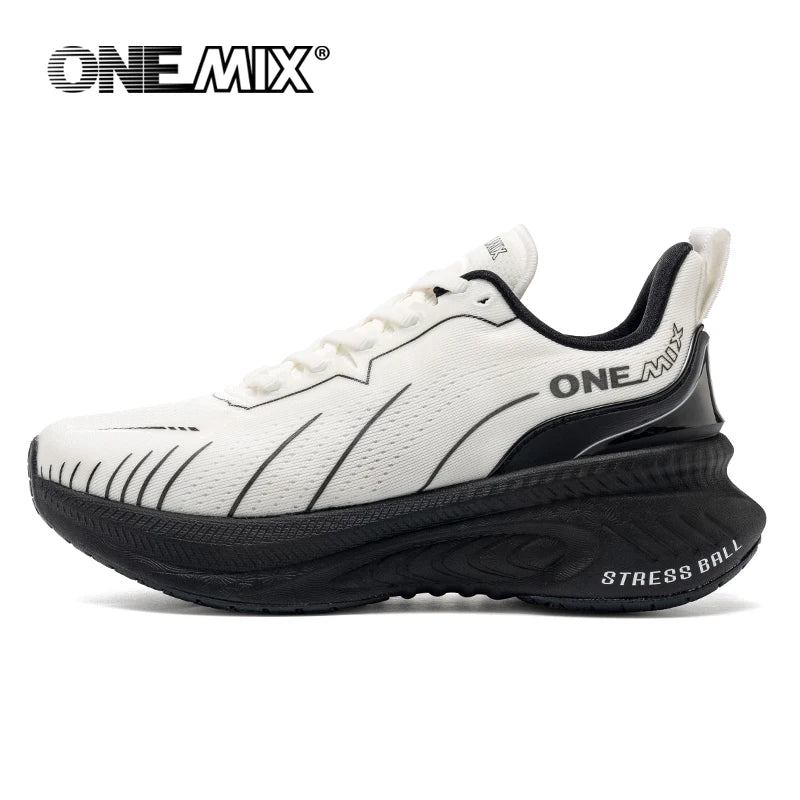 New Cushioning Running Shoes For Men Suitable Heavy Runners Lace Up Sports Women Non-slip Outdoor Athletic Male Sneakers