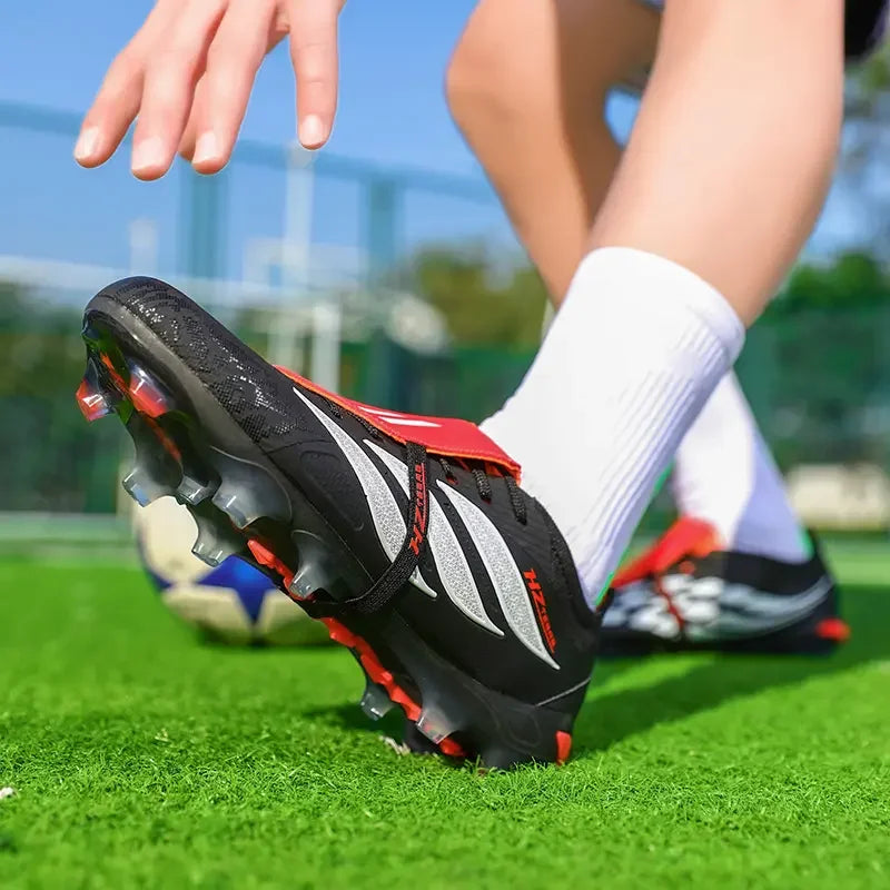 Men Professional FG Soccer Cleats Ultralight Breathable Anti-slip Football Boots Outdoor Grass Match Training Sneakers For Adult