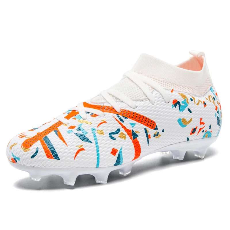 Professional Men's Indoor Flat Bottomed Football Shoes Adult Durable Comfortable Training Shoes Teenagers Non Slip Soccer Shoes