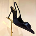2026 Spring and Summer New Pointed Flower Stiletto Sandals Women's Back Trip Sexy Fashion Trend High Heels