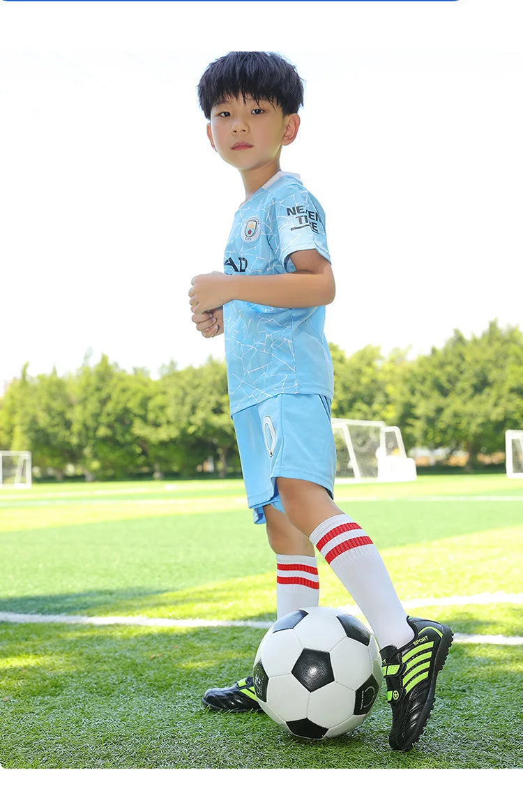 Green Children Turf Soccer Shoes Cheap Football Cleats Training Football Boots Kids Futsal Shoes Sneaker for Boy botas de fútbol